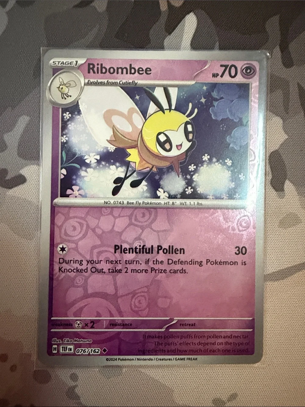 Cutiefly & Ribombee Pokémon Evolution Reverse Holo Card Lot 🧚 | 2 Cards ✨5/$25✨